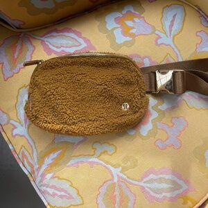 Lululemon fuzzy shearling belt bag fanny pack